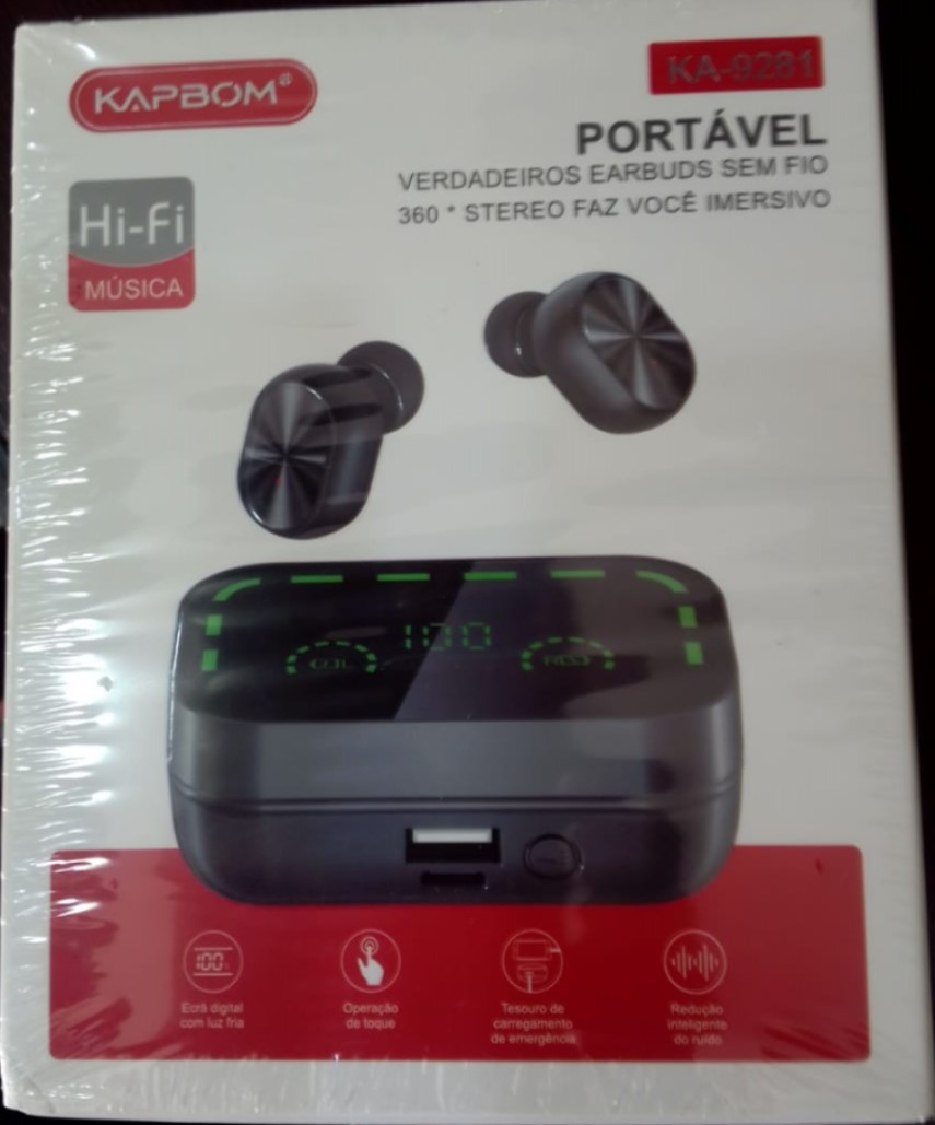  - Fones - unidade    Cod. KA-9281 FONE BLUETOOTH
